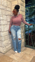 Load image into Gallery viewer, Parker Distressed Wide Leg Jeans