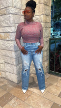 Load image into Gallery viewer, Parker Distressed Wide Leg Jeans