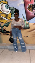 Load image into Gallery viewer, Urban Edge Distressed Wide Leg Jeans