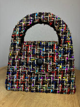 Load image into Gallery viewer, Night Out Tweed Purse Multicolor Tweed