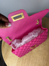 Load image into Gallery viewer, Rose Allure Pink Purse, PVC