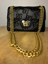 Load image into Gallery viewer, Carmen's Quilted Butterfly Crossbody  (Black)