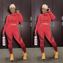 Load image into Gallery viewer, Amelia Activewear 2 Piece Seamless Set- Burgundy 2 Piece Set