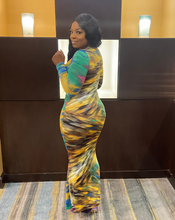 Load image into Gallery viewer, Vicky V-Deep Neck Maxi Dress