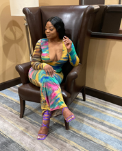 Load image into Gallery viewer, Vicky V-Deep Neck Maxi Dress