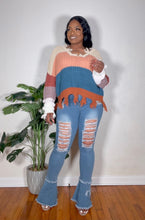 Load image into Gallery viewer, Oversized Destroyed Edges- Sweater