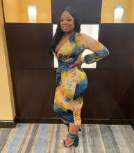 Load image into Gallery viewer, Kira Deep V Neck Midi Dress