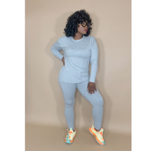 Load image into Gallery viewer, Real Chill Two Piece Set- Gray Two Piece Set