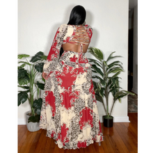 Load image into Gallery viewer, The Ruffled Cut Out Back Lace Tie Up Maxi