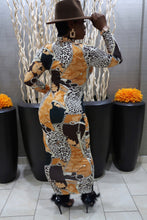 Load image into Gallery viewer, leopard chain print bodycon dress