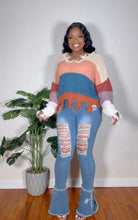 Load image into Gallery viewer, Oversized Destroyed Edges- Sweater