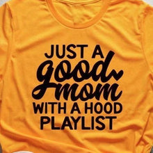 Load image into Gallery viewer, orange just a good mom with a hood playlist