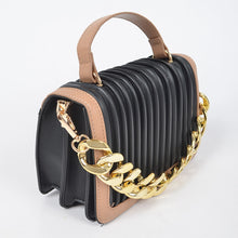 Load image into Gallery viewer, &nbsp;Faux Leather Color Chain Bag * 8.5W*5H*3D * Polyurethane, Mixed Metal
