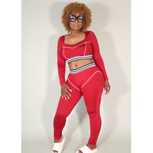 Load image into Gallery viewer, Sassy Sportswear- Burgundy Active Wear
