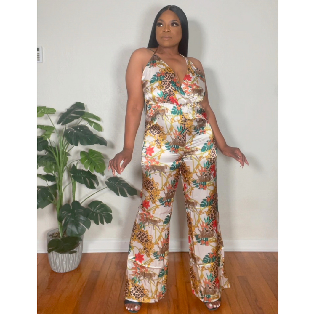 The Vacation Me Please Tropical Jumpsuit