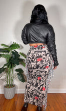 Load image into Gallery viewer, FOREVER PRINT- Fringe Maxi Skirt
