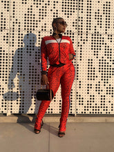 Load image into Gallery viewer, red python print tracksuit
