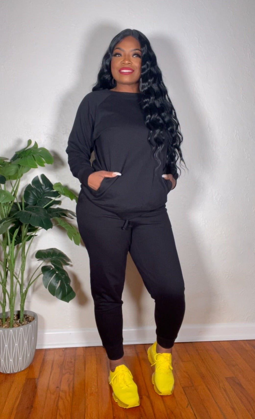 Chelsea 2 Piece- BLACK JOGGER PANTS SET